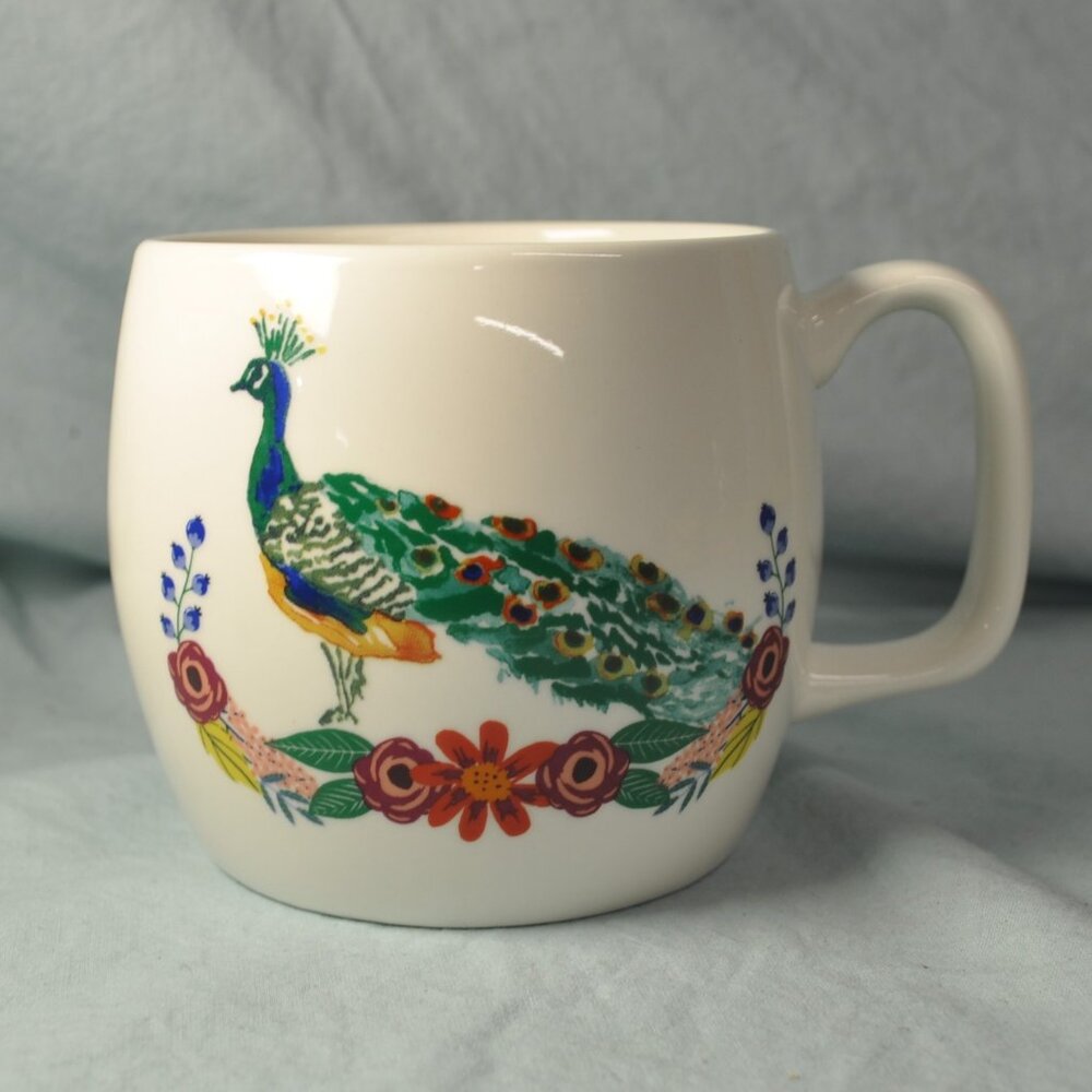 *BOGO mugs* 18 oz mug opalhouse stunner peacock (w982)